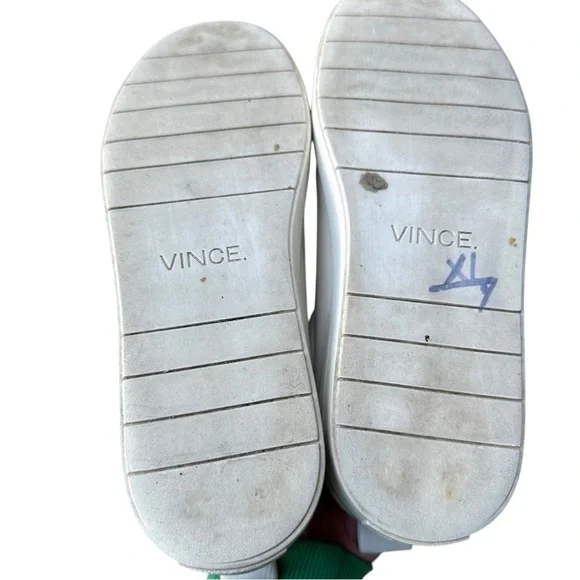 Vince Cream and grey Casual Slip-On sneaker leather size 9 - Picture 9 of 10